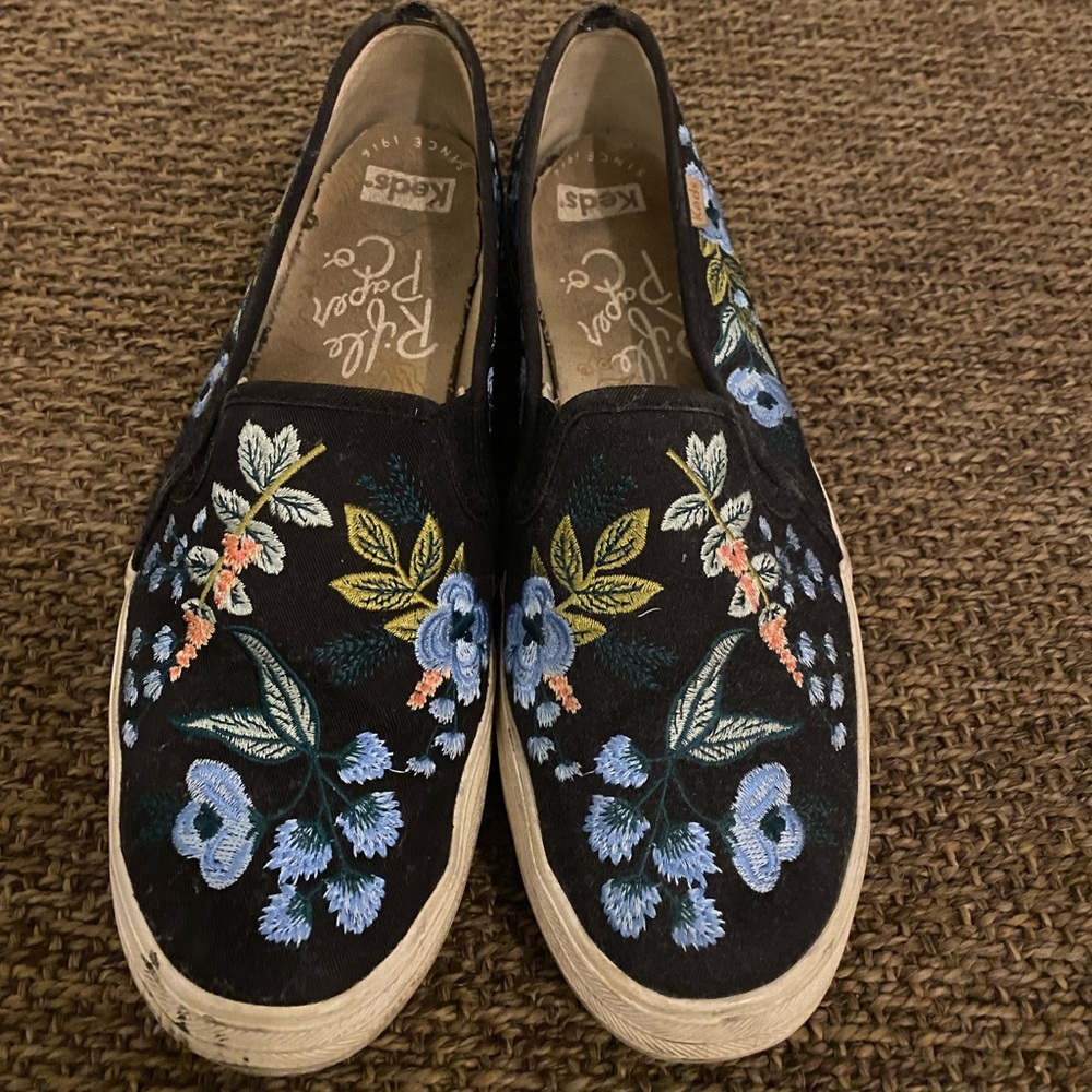 Rifle Paper Embroidered Keds